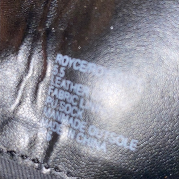 New Steve Madden Black Leather Royce Combat Boots - Picture 8 of 8